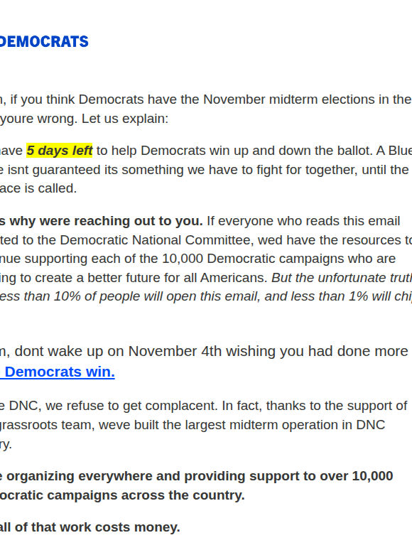 If you think Democrats have the November midterm elections in the bag, you’re wrong.