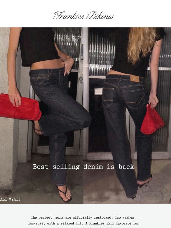 BACK IN: Frankies Denim