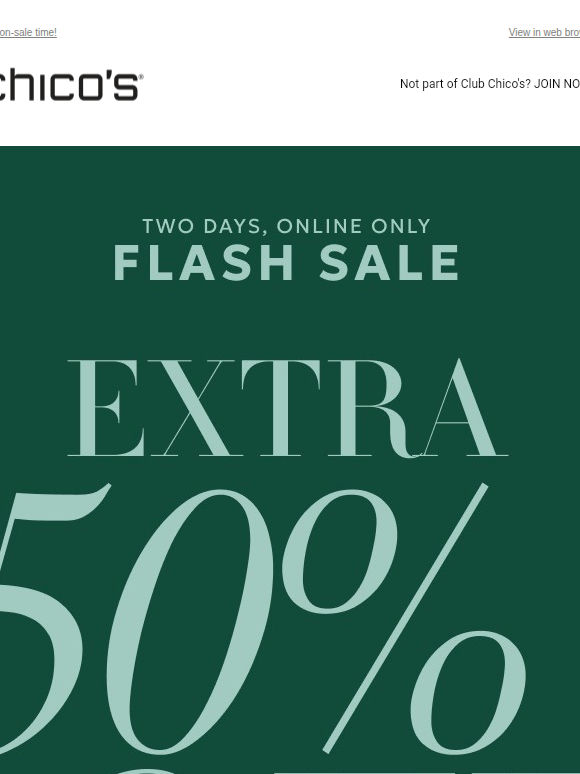 EXTRA 50% off 2+ new markdowns