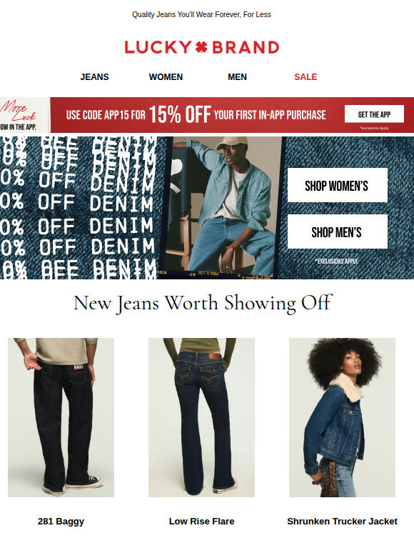 Want 30% Off Denim?