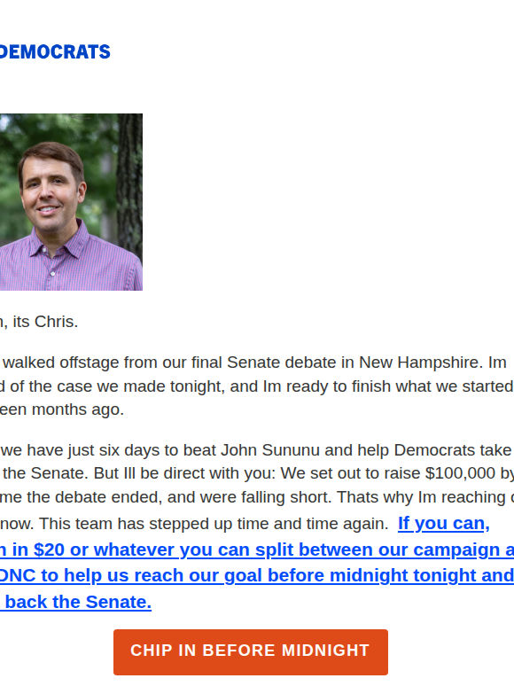 Six days. One Senate seat. Everything on the line.
