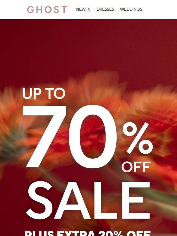 Up To 70% Off Sale
