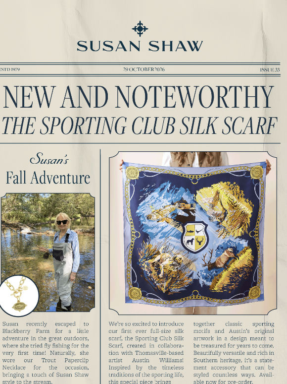 This Month from Susan Shaw: October