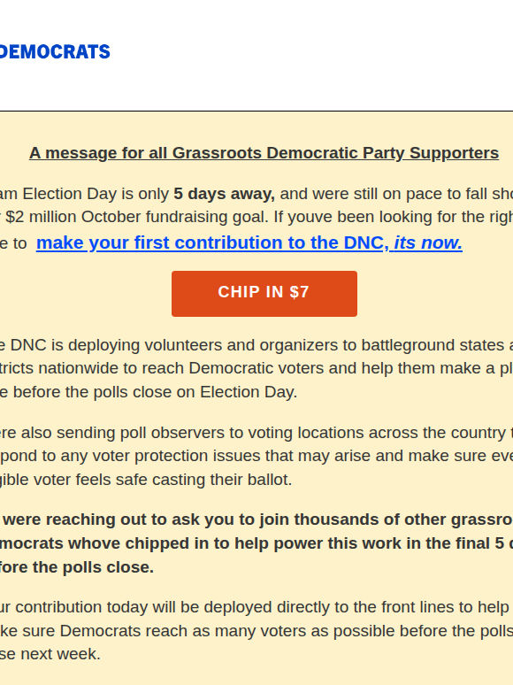 📢🇺🇸 A message for all Grassroots Democratic Party Supporters 🇺🇸📢