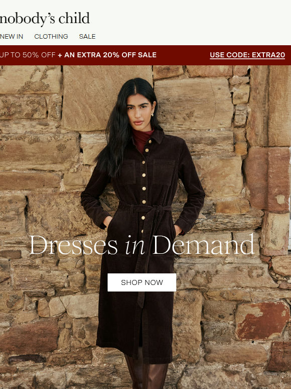 The dresses in everyone's basket