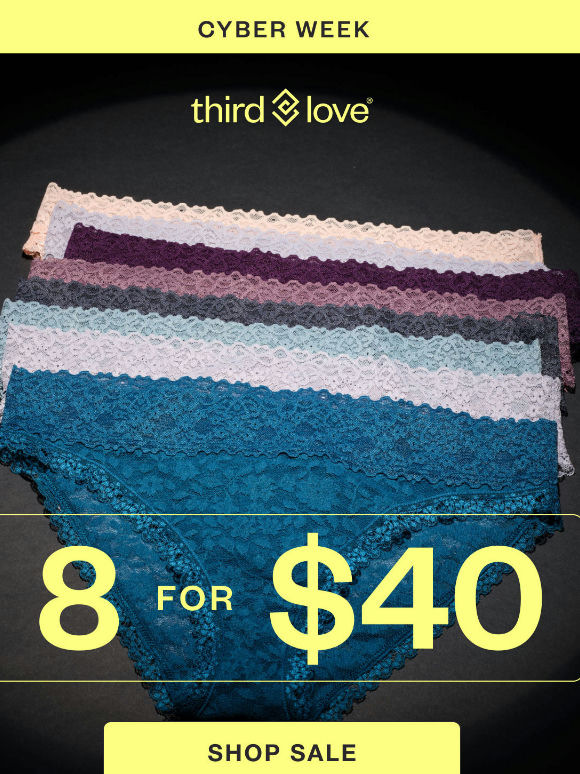 SAVE up to $72 when you bundle undies
