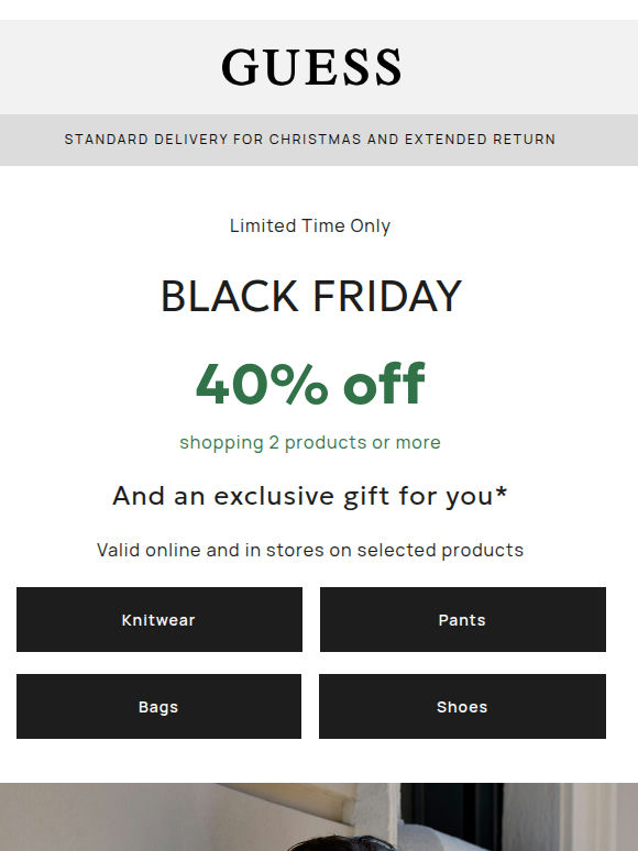 BLACK FRIDAY continues! 40% off