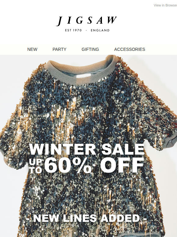New lines added | The Winter Sale