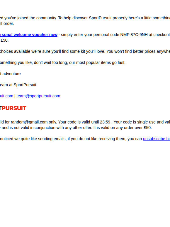 Get to know us properly - with £10 to spend