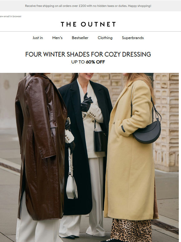 4 shades for winter dressing