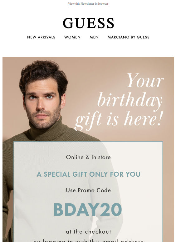 Your birthday is coming💥 Enjoy 20% OFF