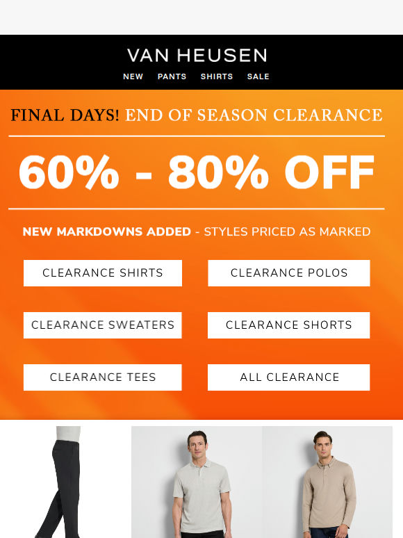 FINAL DAYS 🔥 80% OFF CLEARANCE