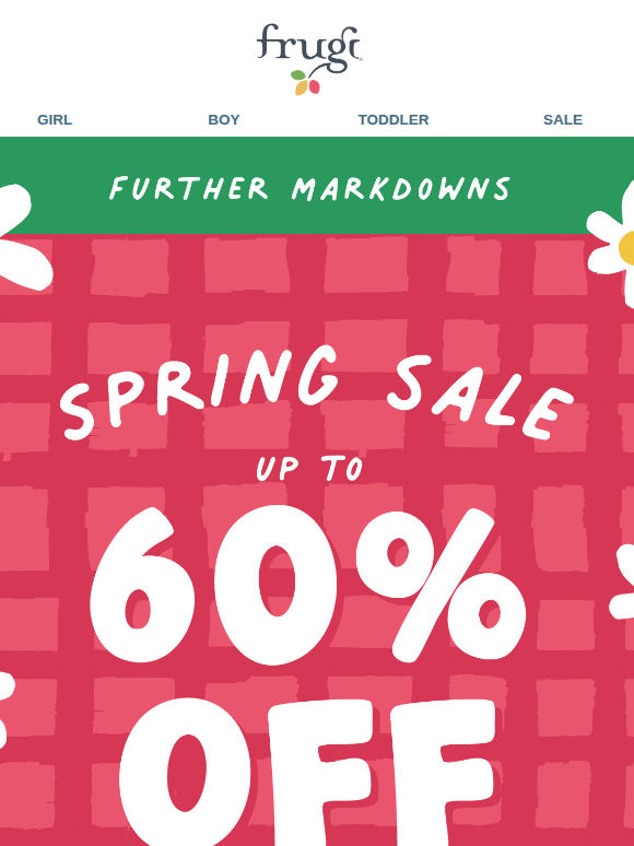 UP TO 60% OFF | FURTHER MARKDOWNS