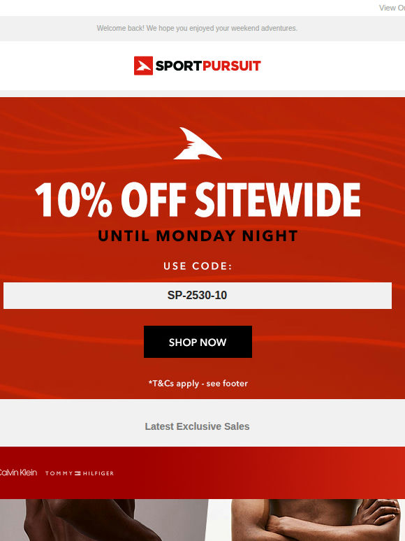 Up to 73% Off: Calvin Klein & Tommy Hilfiger Underwear | Crew Clothing Co. | Trending Outdoor Deals | Rivelo Cycling | Trail Running Footwear