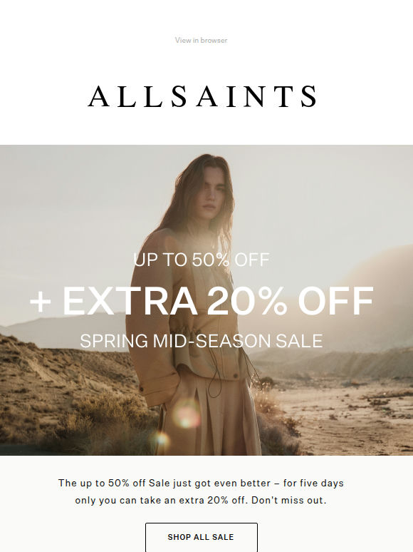 Extra 20% Off Now On – Sale Got Better