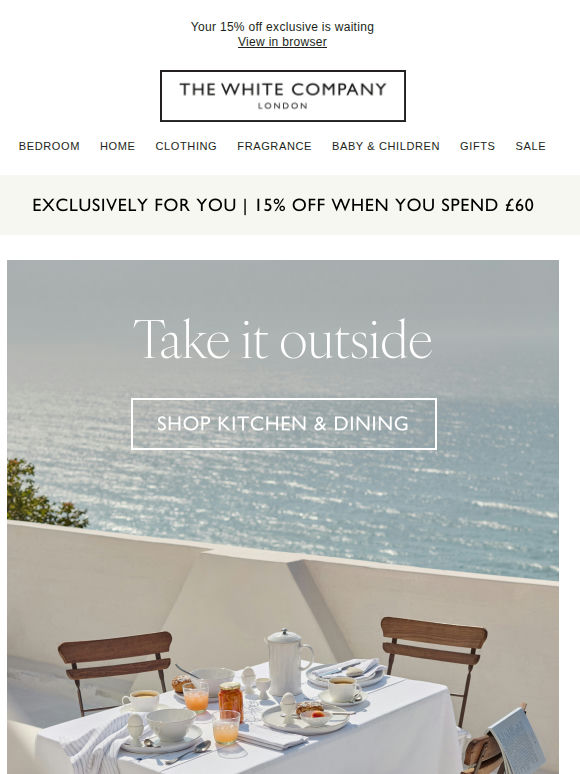 New in: a table with Mediterranean charm