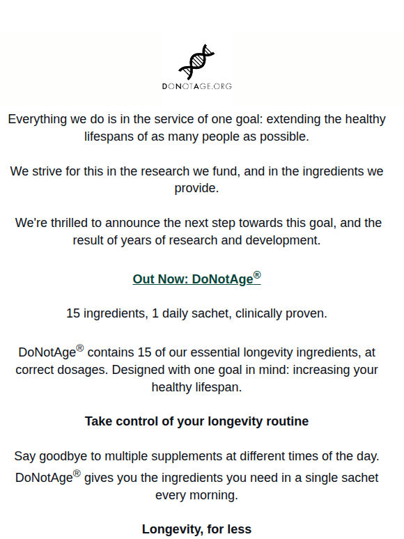 Introducing Our All New 15-In-1 Longevity Supplement 🧬