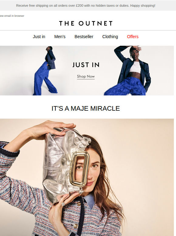 Maje mainstays at up to 65% off
