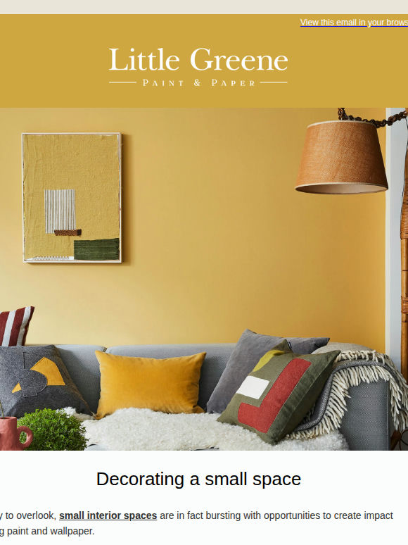 Decorating a small space