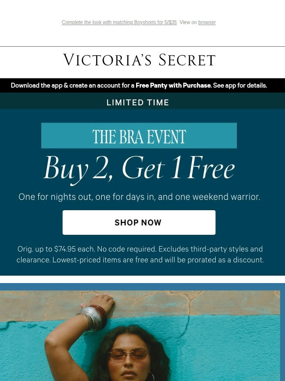 Buy 2, Get 1 FREE Bras (Hint: New Lacies)