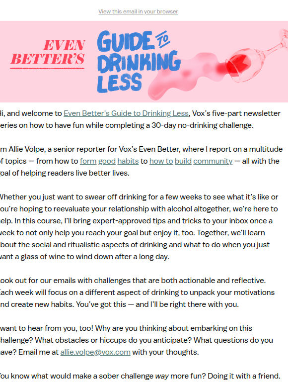 Welcome to Even Better's Guide to Drinking Less
