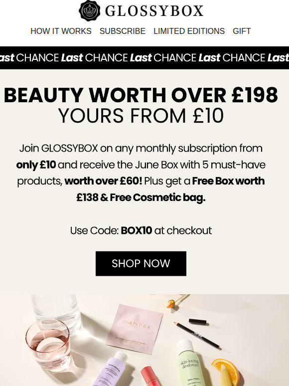 5 Hours Left: 2 for £10 Tuesday