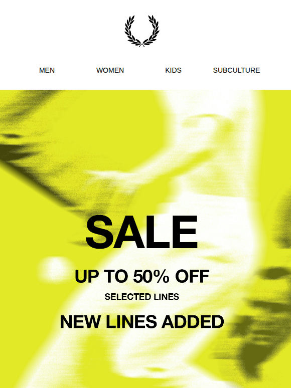 Sale: New Lines Added