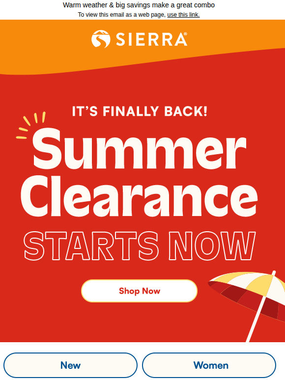 🚨 Big news 🚨 Summer Clearance is back​