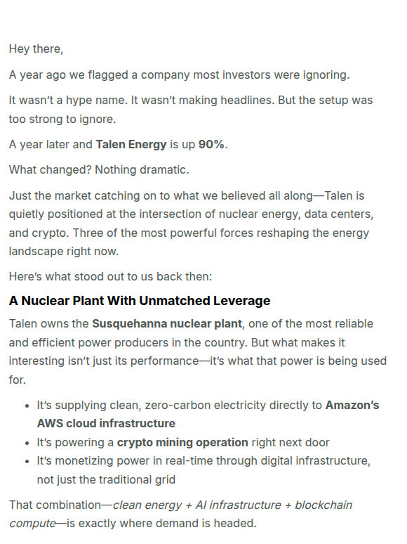 Re: Our Top Stock Pick
