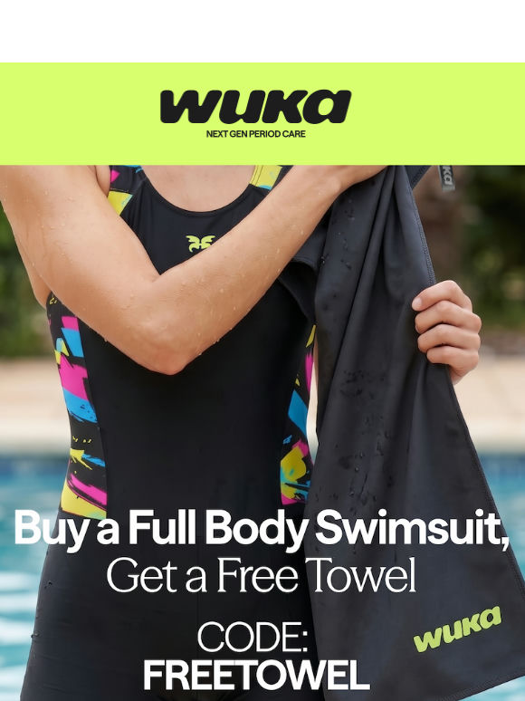 Free Towel With Every Full Body Swimsuit