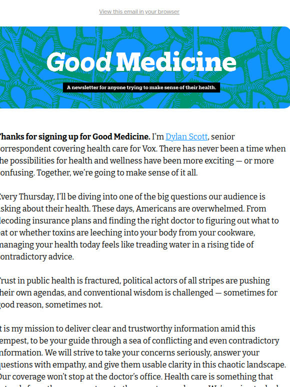 Welcome to Good Medicine
