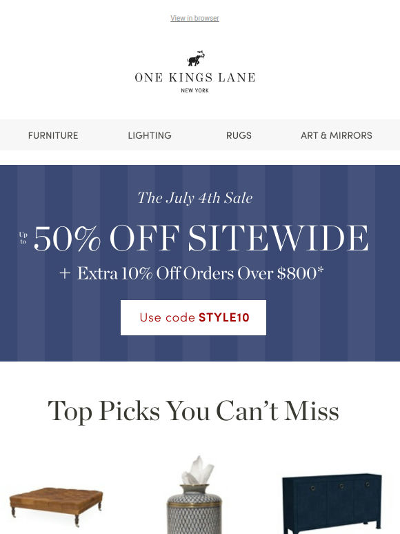 Top Picks You Can't Miss — Up to 50% Off
