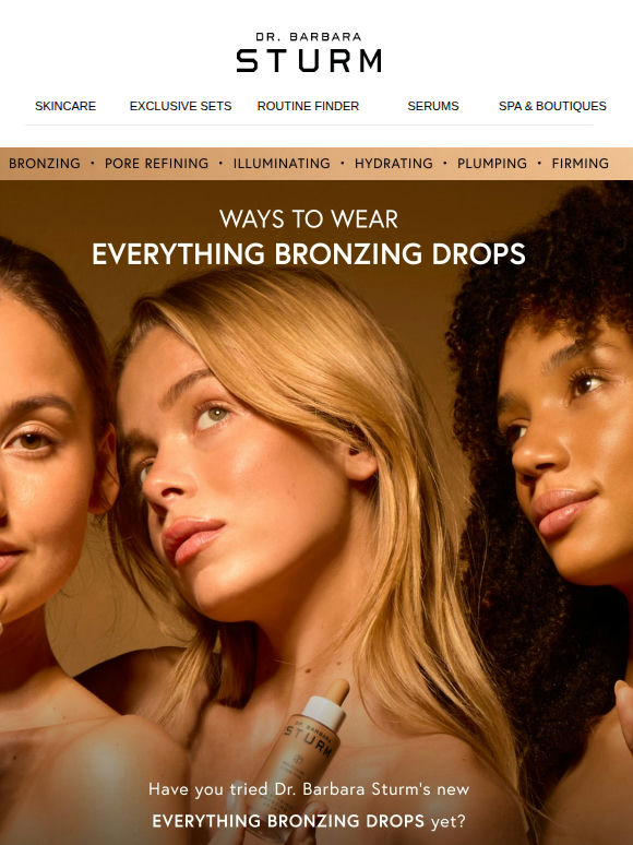 Ways To Wear Everything Bronzing Drops 🤎
