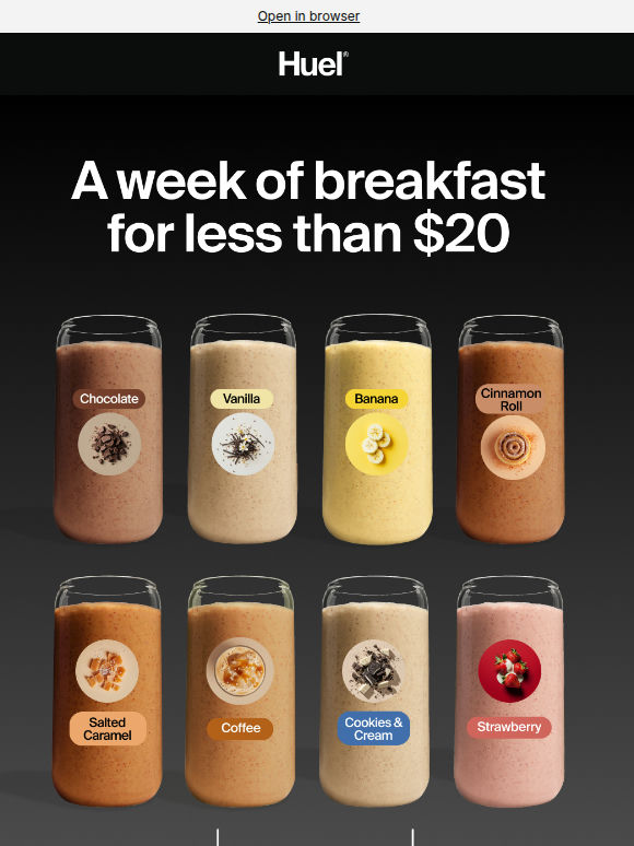 A week of breakfast for less than $20