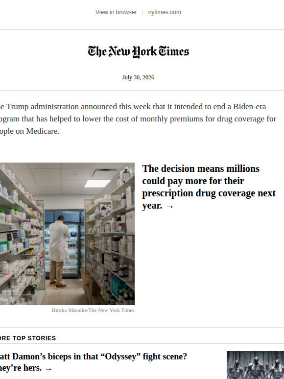 Trump will end subsidies for Medicare drug premiums