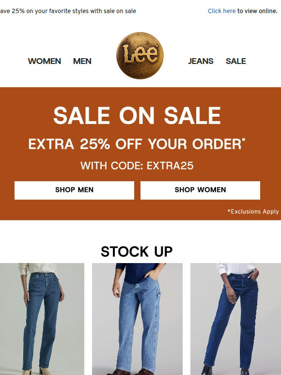 Extra 25% off