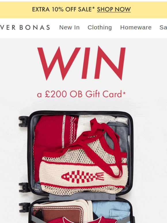 WIN a £200 OB Gift Card | Enter now