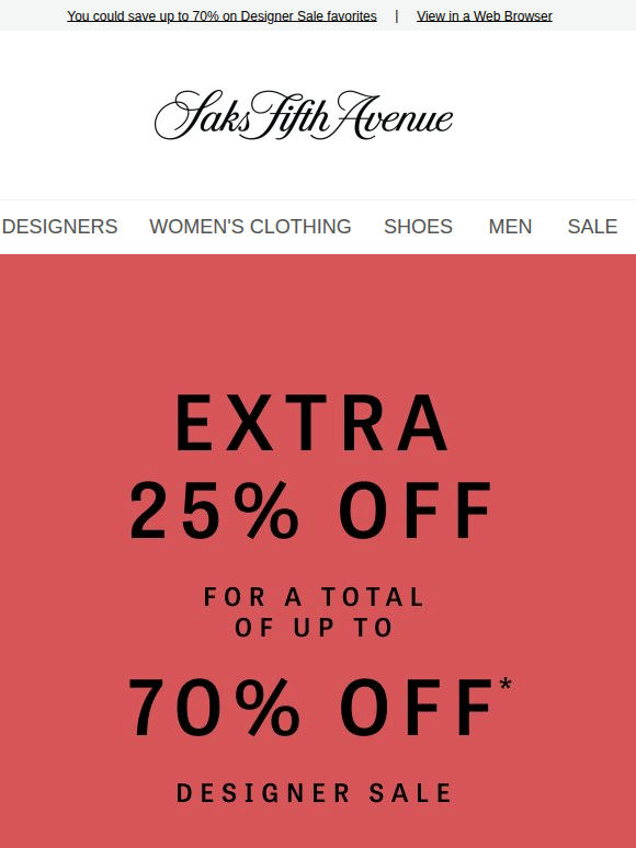 How about an extra 25% off?