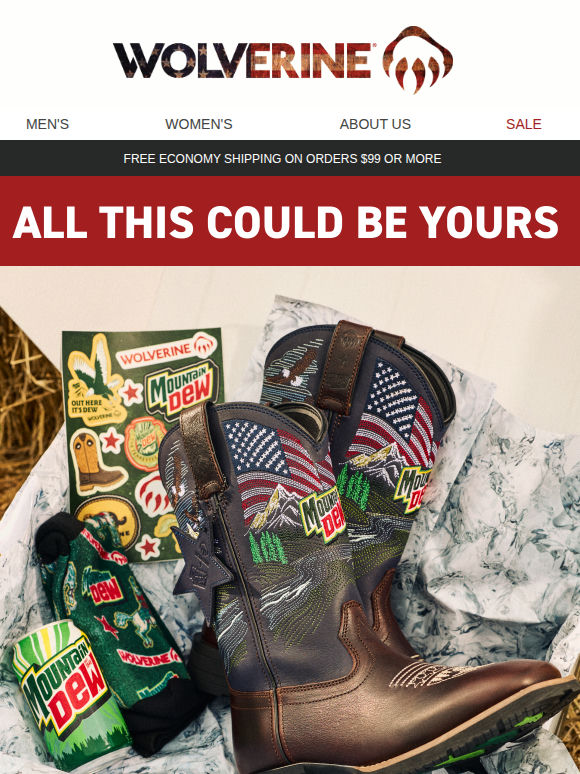 Last Chance to Win Wolverine x Mountain Dew®