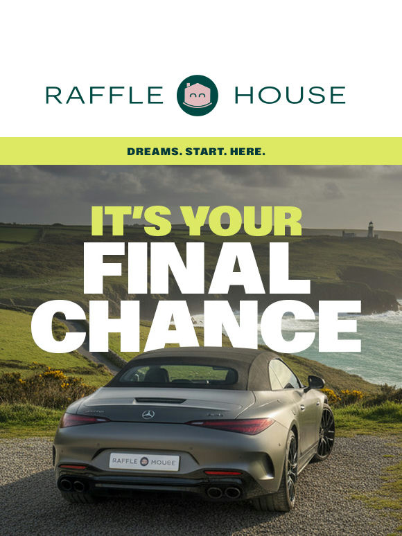 CLOSING TODAY: You have 24 hours to enter the £70k draw!⏰