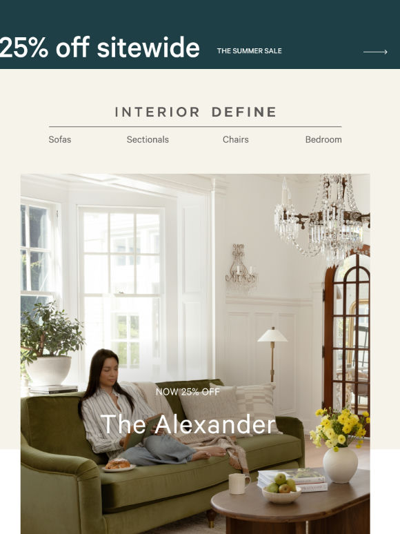 Meet Alexander: low-profile, high-comfort, made yours