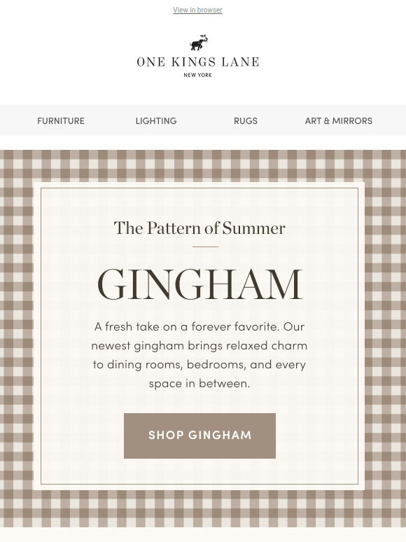 The Pattern of Summer — Our New Gingham, Four Ways