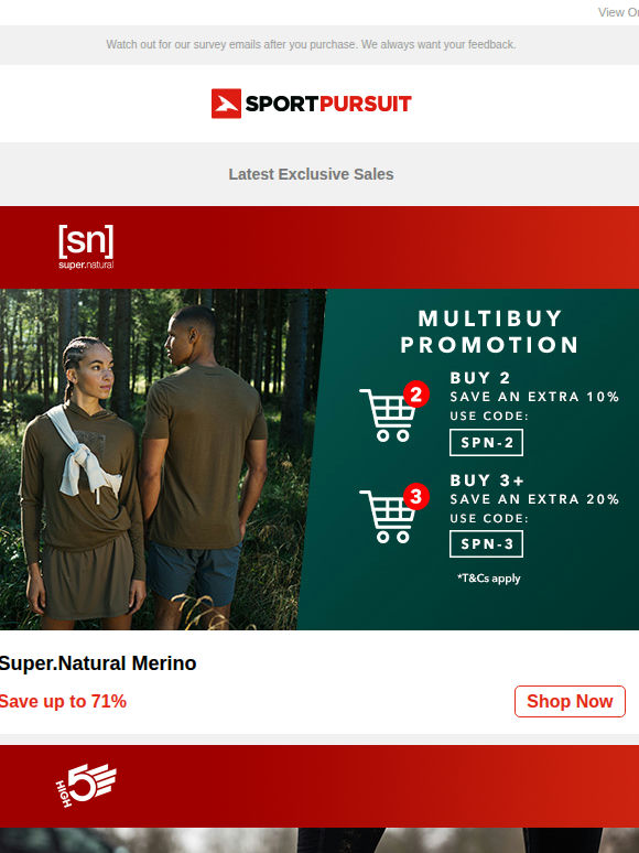 Super.Natural Merino | High5 | O'Neill - Price Drop | Didriksons | Alpinestars MTB Clothing | Up to 78% Off!