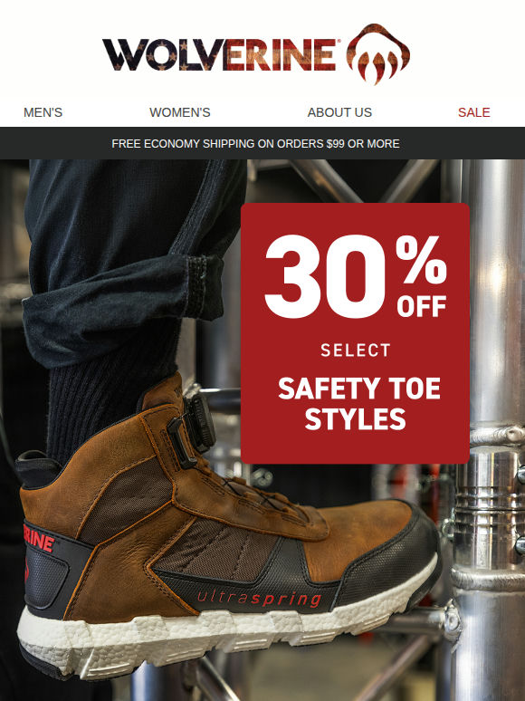 30% OFF Boots Built for Hard Hits