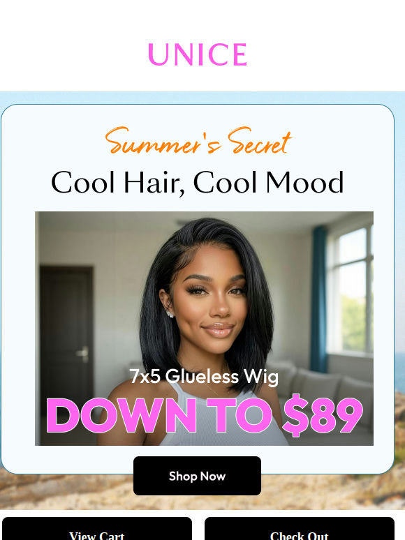 Cool Mood, Cool Hair: 7x5 Bye Bye Slip Wig $89