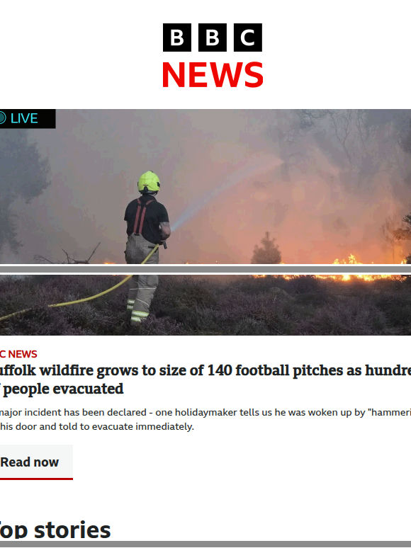 Hundreds evacuated from Suffolk wildfire | Mountaineer discovers rare 'sea dragon' | Should the UK embrace air-con?