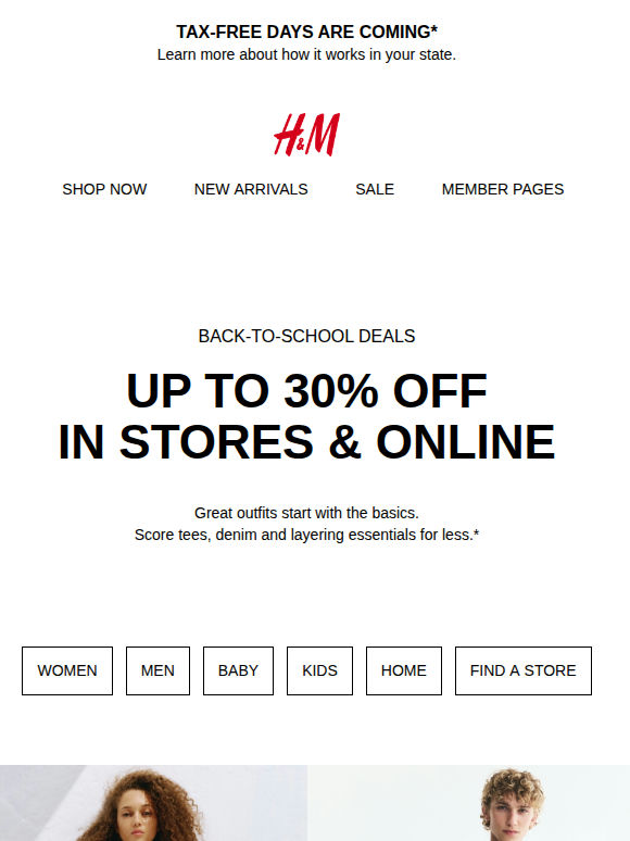 Up to 30% off your back-to-school checklist