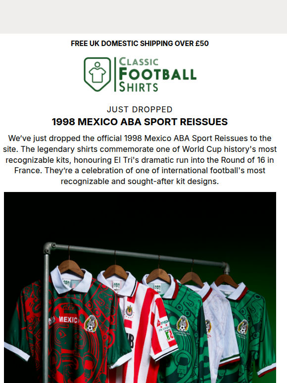 JUST DROPPED: ABA 1998 Mexico Reissues 👀