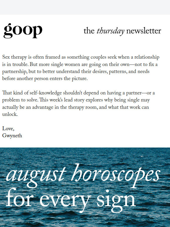 the Thursday newsletter