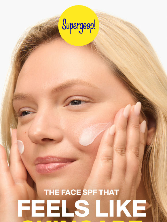 Discover a face SPF that feels like skincare